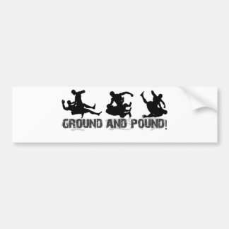 Ground and Pound Line Bumper Sticker