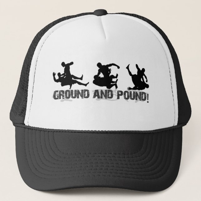 Ground and Pound Line Trucker Hat (Front)