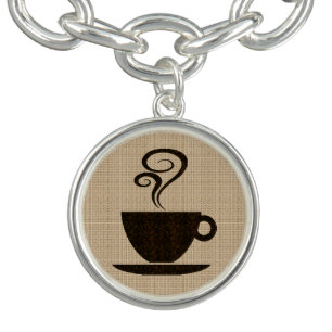 Ground Cup coffee charm Charm Bracelet