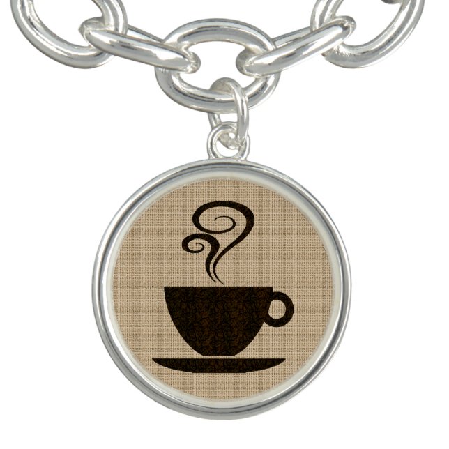 Ground Cup coffee charm Charm Bracelet (Design)