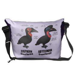 Compare Southern and Abyssinian Ground Hornbills Rickshaw Large Zero Messenger Bag