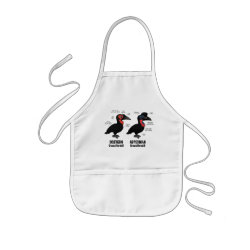 Compare Southern and Abyssinian Ground Hornbills Kid's Apron