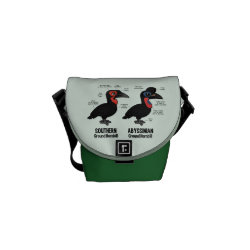 Compare Southern and Abyssinian Ground Hornbills Rickshaw Mini Zero Messenger Bag