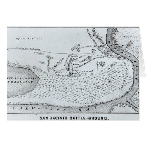 Ground Plan of the Battle of San Jacinto