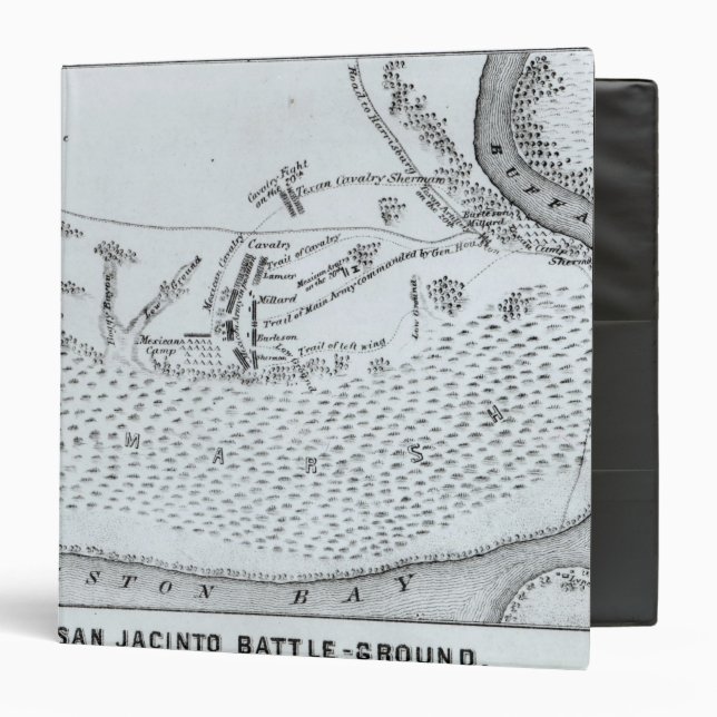 Ground Plan of the Battle of San Jacinto Binder (Front/Inside)