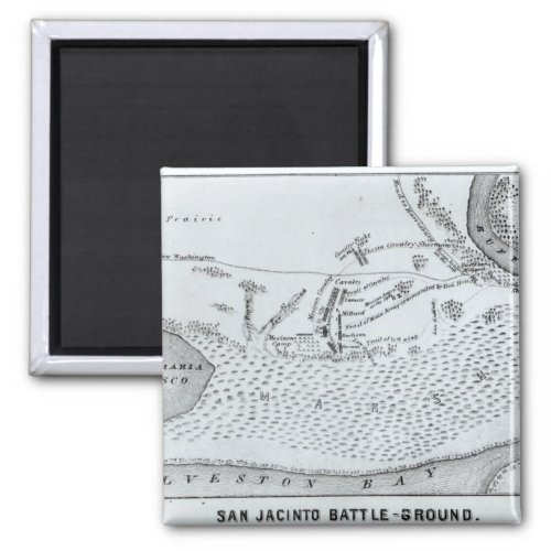 Ground Plan of the Battle of San Jacinto Magnet