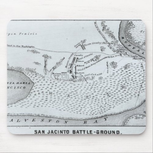 Ground Plan of the Battle of San Jacinto Mouse Pad