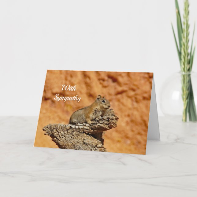 Ground Squirrel  2 Sympathy Card (Front)