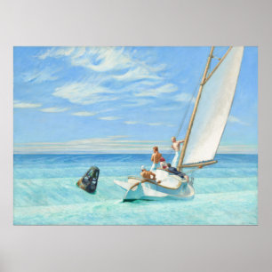 Ground Swell – Edward Hopper Nautical Art Print