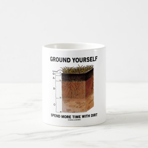 Ground Yourself Spend More Time With Dirt Humor Coffee Mug