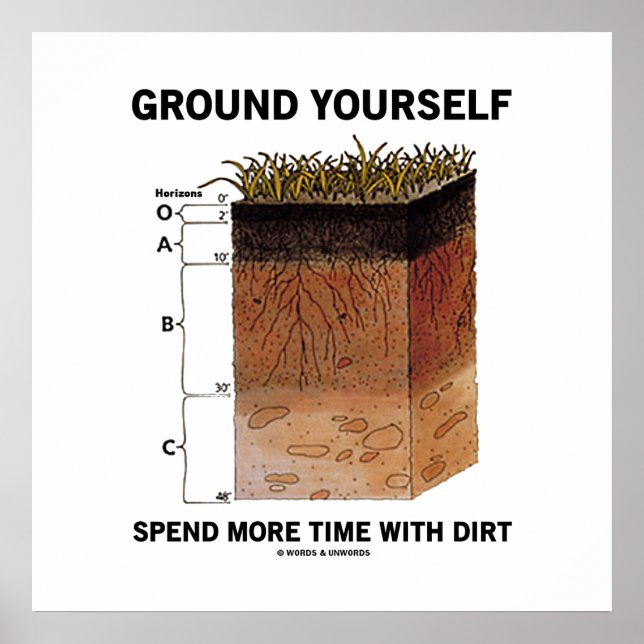 Ground Yourself Spend More Time With Dirt Humor Poster (Front)