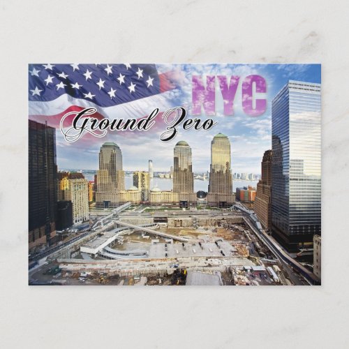 Ground Zero Manhattan New York City Postcard