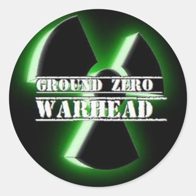 Ground Zero Warhead 3D Classic Round Sticker (Front)