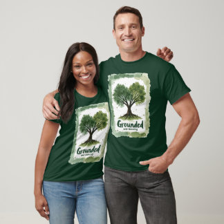 Grounded & Growing Nature Lover Design T-Shirt