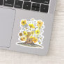 Groundhog and Yellow Flowers Sticker