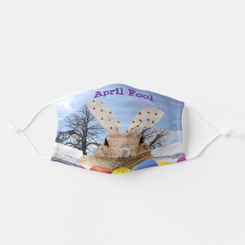 Groundhog April Fool Day Adult Cloth Face Mask