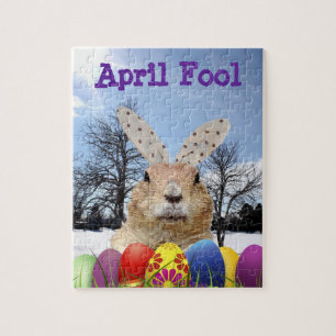 Groundhog April Fool Day Jigsaw Puzzle