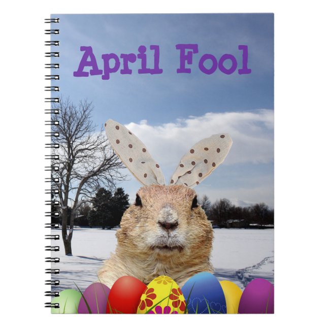 Groundhog April Fool Day Notebook (Front)