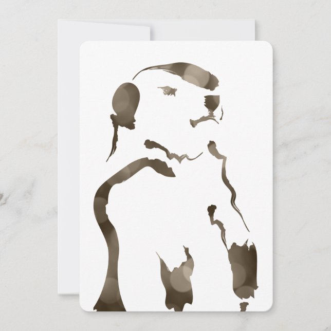 groundhog bokeh invitation (Front)