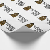 Groundhog controls weather, you control my heart wrapping paper (Corner)
