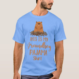 Groundhog Costume My Favorite Holiday Boys Girls W T-Shirt
