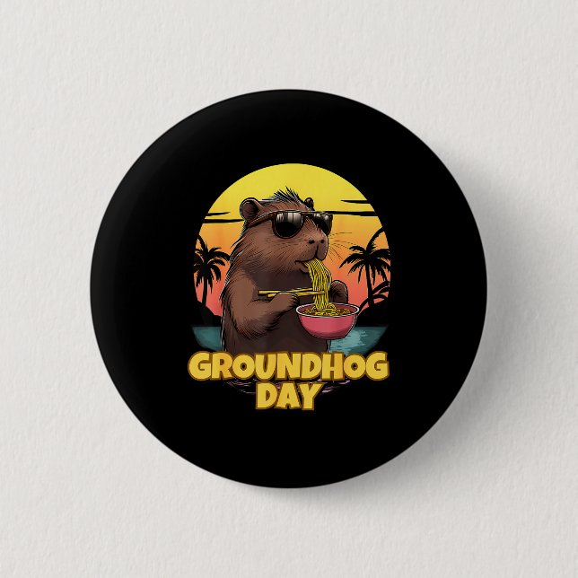 Groundhog Day _1  Button (Front)