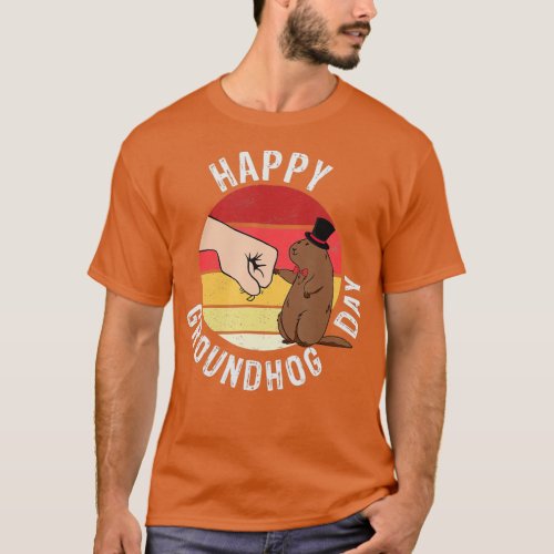 Groundhog Day 2021 a Happy Groundhog Day Vintage G T_Shirt