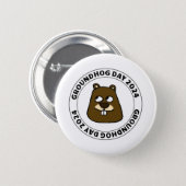 Groundhog Day 2024 Button (Front & Back)