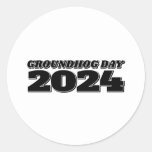 Groundhog Day 2024 Classic Round Sticker