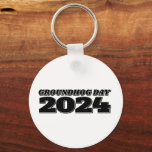 Groundhog Day 2024 Keychain