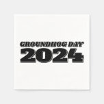 Groundhog Day 2024 Napkins