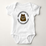 Groundhog Day 2024 with Groundhog face Baby Bodysuit