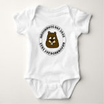 Groundhog Day 2025 with Groundhog face Baby Bodysuit