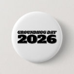 Groundhog Day 2026 Button