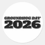 Groundhog Day 2026 Classic Round Sticker