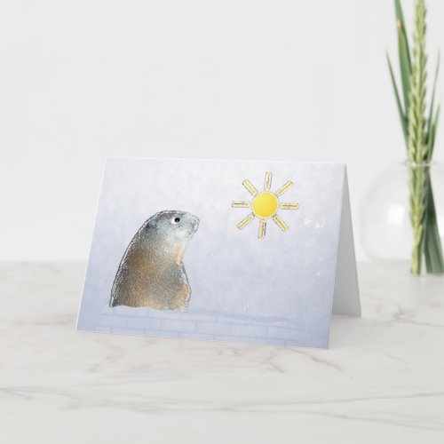 Groundhog Day Believe it Card