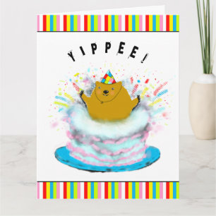 Groundhog Day Birthday Card