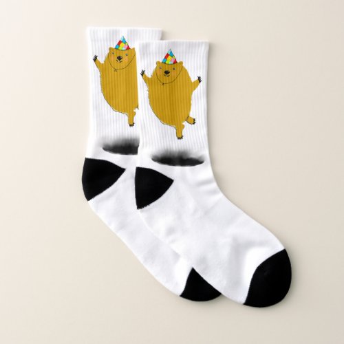 Groundhog Day Birthday Gift Socks