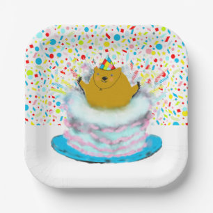 Groundhog Day Birthday Party Paper Plates