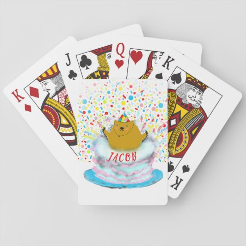 Groundhog Day Birthday Poker Cards