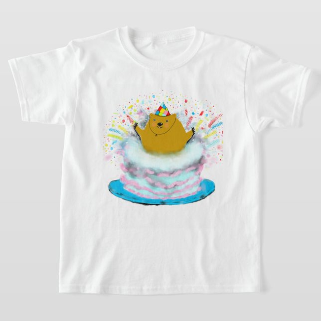 Groundhog Day Birthday T-Shirt (Laydown)