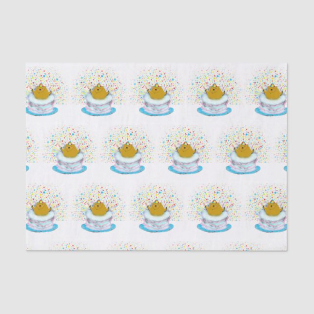 Groundhog Day Birthday Tissue Paper (Front)