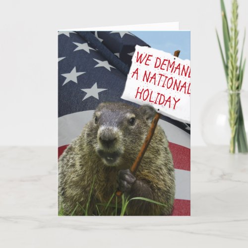 Groundhog Day Card Groundhog Day Card