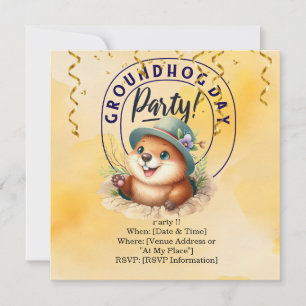 Groundhog Day Celebrate with Fun Save The Date