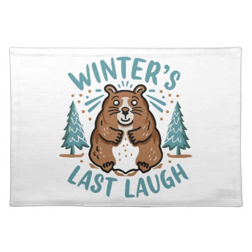 Groundhog Day Cloth Placemat