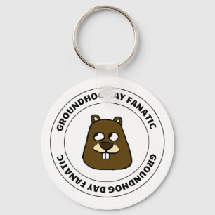Groundhog Day Fanatic Keychain
