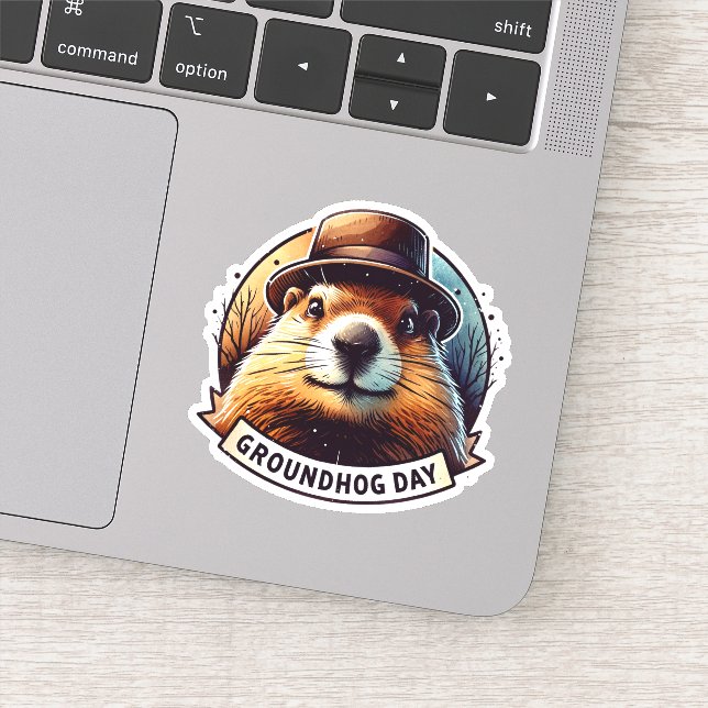 Groundhog Day, Groundhog, Sticker (Detail)