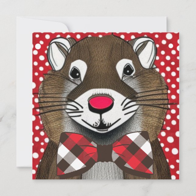 Groundhog Day Holiday Card (Front)