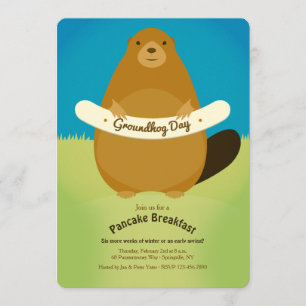 Groundhog Day Invitation
