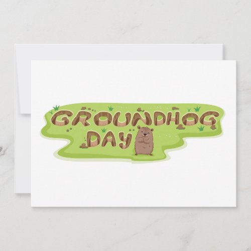 Groundhog Day Invitations